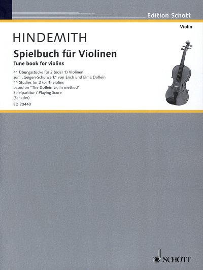 P. Hindemith: Spielbuch für Violinen, 1-2Vl (Sppa)
