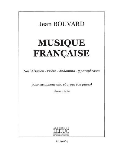 Musique Francaise Pour Saxo, ASaxKlav (Bu)