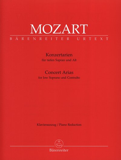 W.A. Mozart: Konzertarien für tiefen Sopran und Alt