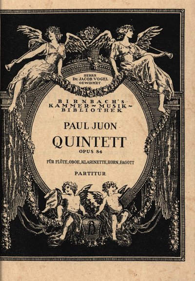 P. Juon: Quintett op. 84, FlObKlHrFg (Part.)