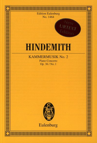 P. Hindemith: Kammermusik 2 Op 36/1