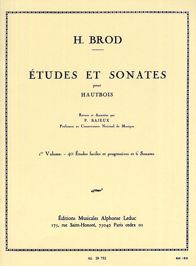 H. Brod: Études et Sonates 1, Ob