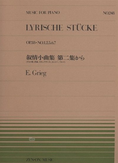 E. Grieg: Lyrische Stücke op. 38 248, Klav