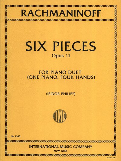 S. Rachmaninow: 6 Stücke, op. 11, Klav4m