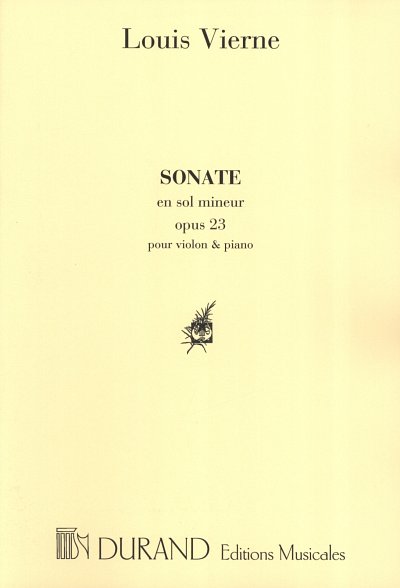 L. Vierne: Sonate g-moll op. 23, VlKlav