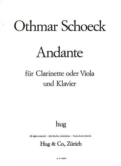 O. Schoeck: Andante, Klar/VaKlav