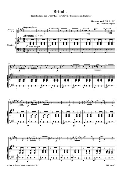 DL: G. Verdi: Brindisi Trinklied aus der Oper 