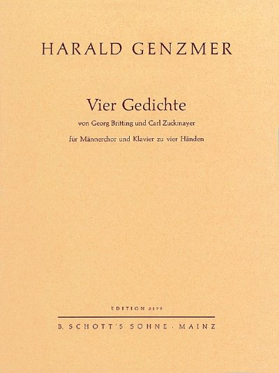 H. Genzmer: Vier Gedichte GeWV 61  (Part.)