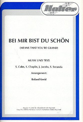 R. Kreid: Bei mir bist du schön (Means that , Blaso (Dir+St)