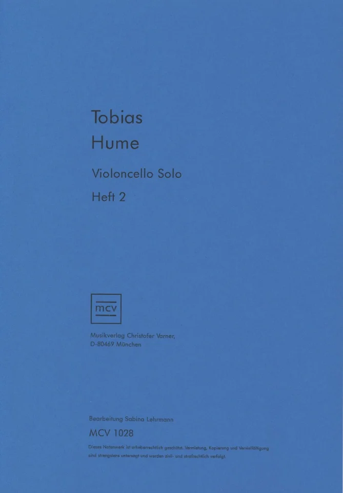T. Hume: Violoncello Solo 2, Vc (0)