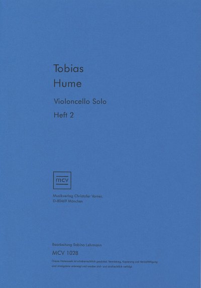 T. Hume: Violoncello Solo 2, Vc