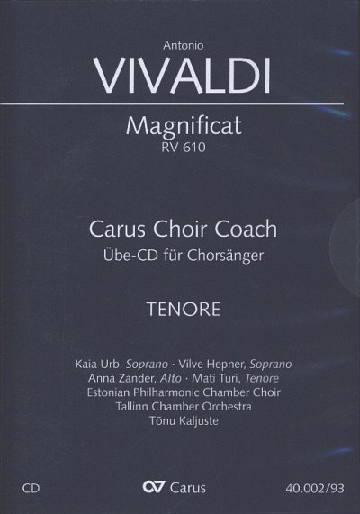 A. Vivaldi: Magnificat RV 610 - Carus Choir Coach (CD Tenor)