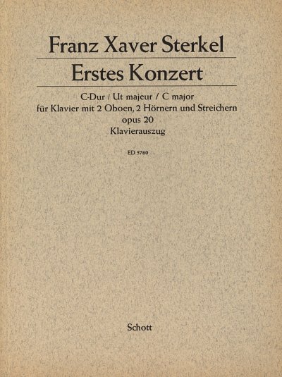 J.F.X. Sterkel: Erstes Konzert C-Dur op. 20  (KA)