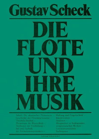 G. Scheck: Die Flöte und ihre Musik, Fl (Bu)