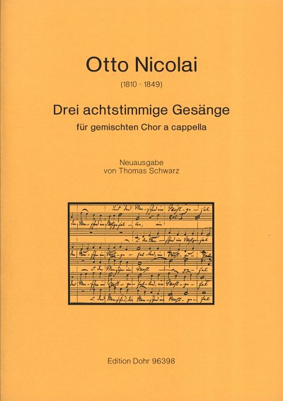 O. Nicolai: Drei achtstimmige Gesänge (Chpa)