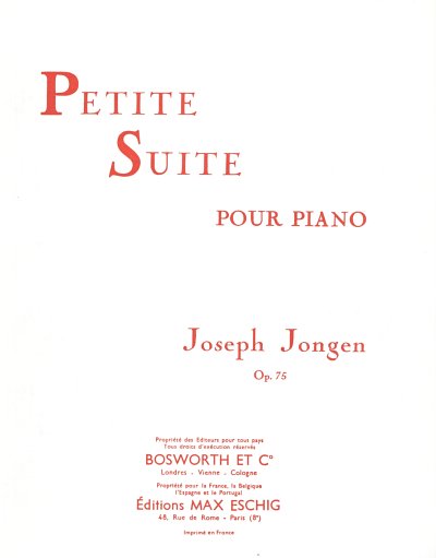 J. Jongen: Petite Suite Piano Op.75