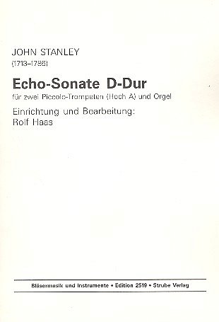 J. Stanley: Echo-Sonate D-Dur, 2PictrpOrg (Pa+St)
