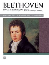 L. van Beethoven et al.: Beethoven: Sonata in D Major, Opus 6 - Piano Duet (1 Piano, 4 Hands)