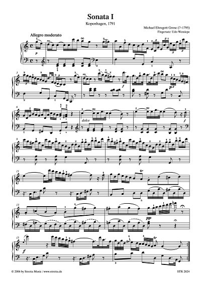 DL: M.E. Grose: Sonata I C-Dur