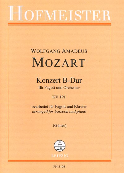 W.A. Mozart: Konzert 1 B-Dur KV 191 (186e), FagOrch (KA)