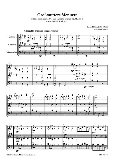 DL: E. Grieg: Grossmutters Menuett aus: Lyrische Stuecke, op