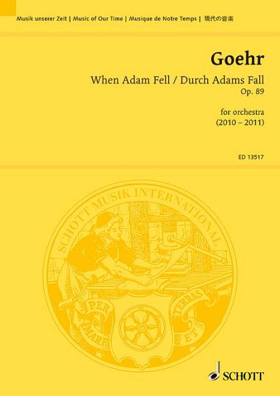 A. Goehr: When Adam Fell