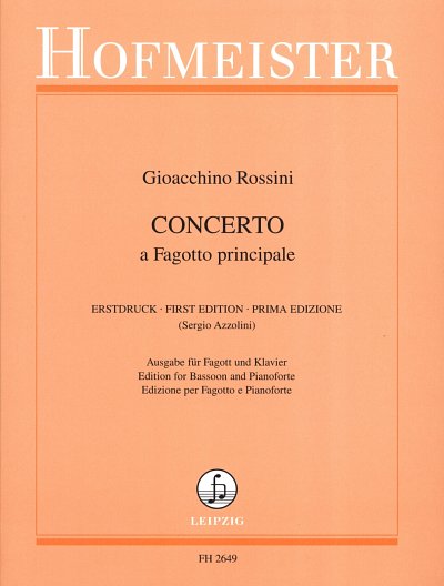 G. Rossini: Concerto a fagotto principale, FagKlav (KA+St)