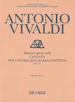 A. Vivaldi: Qual Per Ignoto Calle RV677 (Part.)