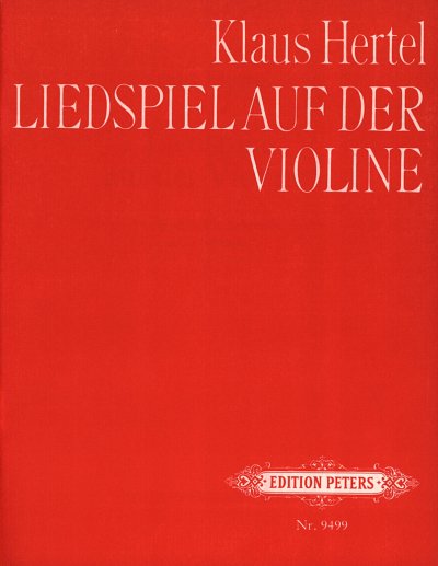 K. Hertel y otros.: Liedspiel auf der Violine