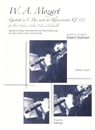 W.A. Mozart: Quartett in C-Dur, Fl/VlVlVaVc (Part.)