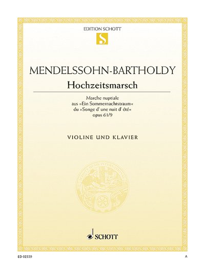 DL: F. Mendelssohn Barth: Hochzeitsmarsch, VlKlav