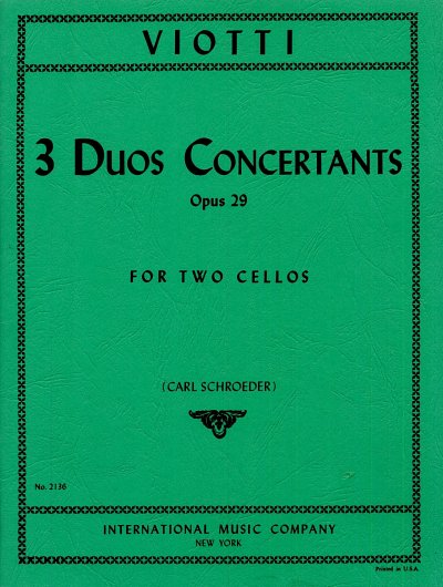 G.B. Viotti: Three Duos Concertante Op 29 (Bu)