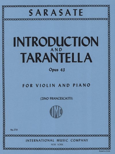 P. de Sarasate: Introduction and Tarantel, VlKlav (KlavpaSt)