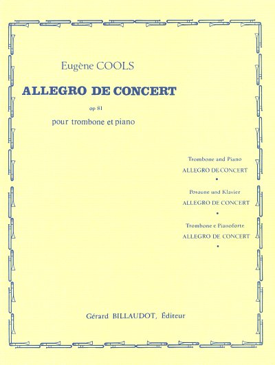 E. Cools: Allegro De Concert Opus 81, PosKlav (KlavpaSt)