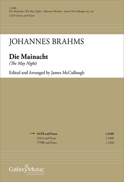 J. Brahms: Die Mainacht: (The May Night), GchKlav (Chpa)
