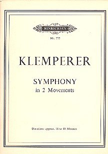 O. Klemperer: Symphony, Sinfo (Stp)