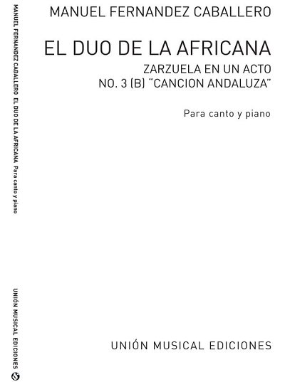 T. Bretón y Hernánde: Cancion Andaluza 3 B, GesKlav (KA)