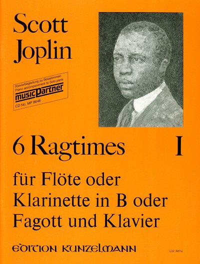 S. Joplin: Sechs Ragtimes 1, Fl/KlFgKla (KlavpaSt)