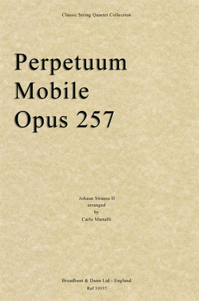 J. Strauß (Sohn): Perpetuum Mobile, Opus 25, 2VlVaVc (Part.)