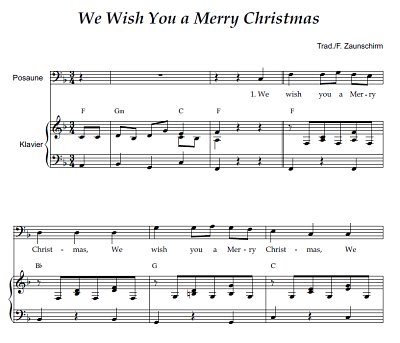 (Traditional): We wish You a Merry Christmas