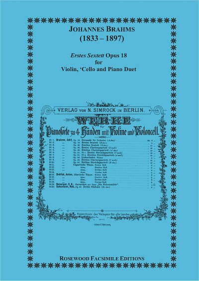 Brahms, Johannes (1833-1897): Erstes Sextett, Op. 18