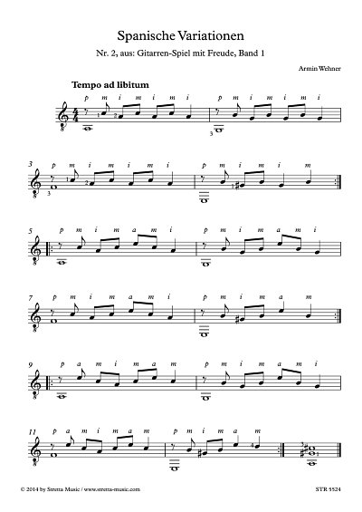 DL: A. Wehner: Spanische Variationen, Gitarre