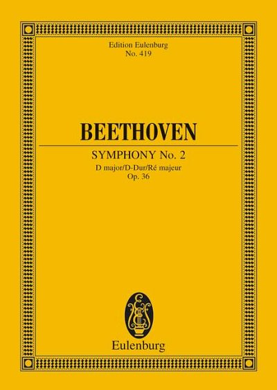 DL: L. v. Beethoven: Sinfonie Nr. 2 D-Dur, Orch (Stp)