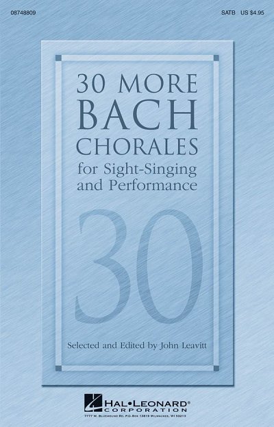 J.S. Bach: 30 More Bach Chorales, GchKlav (Chpa)