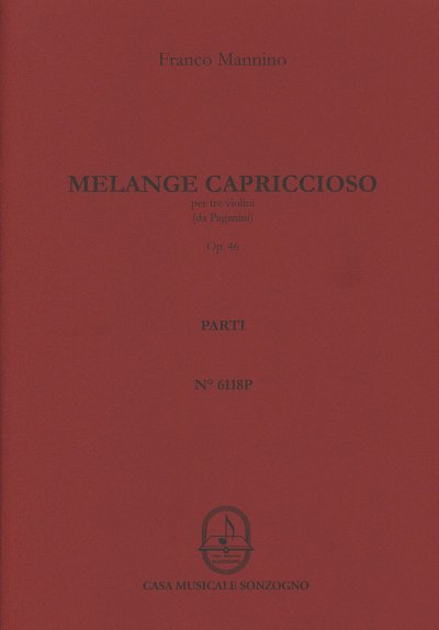 F. Mannino: Mélange capriccioso op. 46, 3Vl (Stsatz)