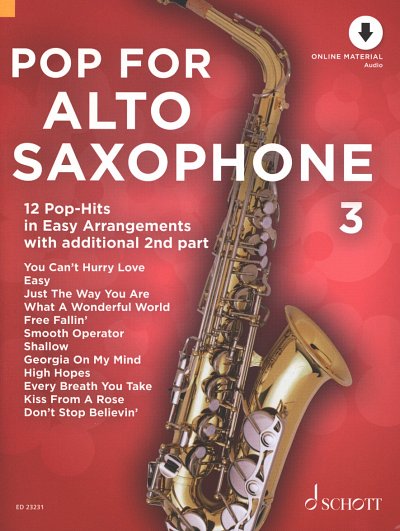 U. Bye: Pop for Alto Saxophone 3, 1-2Asax (Sppa+Audiod)