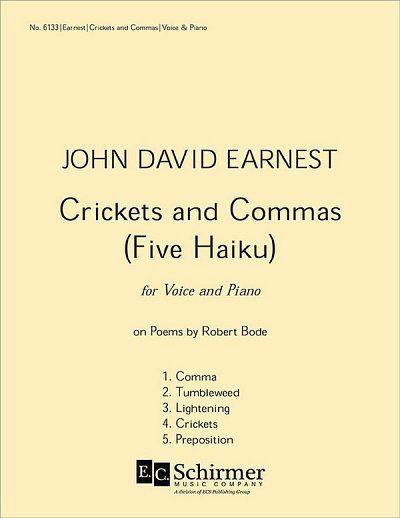J.D. Earnest: Crickets and Commas: Five Haiku, GesKlav