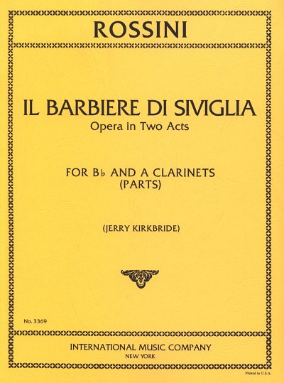G. Rossini: Il Barbiere Di Siviglia Opera In 2, 2Klar (Sppa)