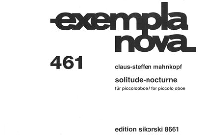 C.-S. Mahnkopf: Solitude Nocturne Exempla Nova 461
