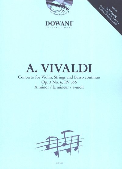 A. Vivaldi: Konzert op. 3 Nr. 6, RV 356 in a-Moll (+CD)